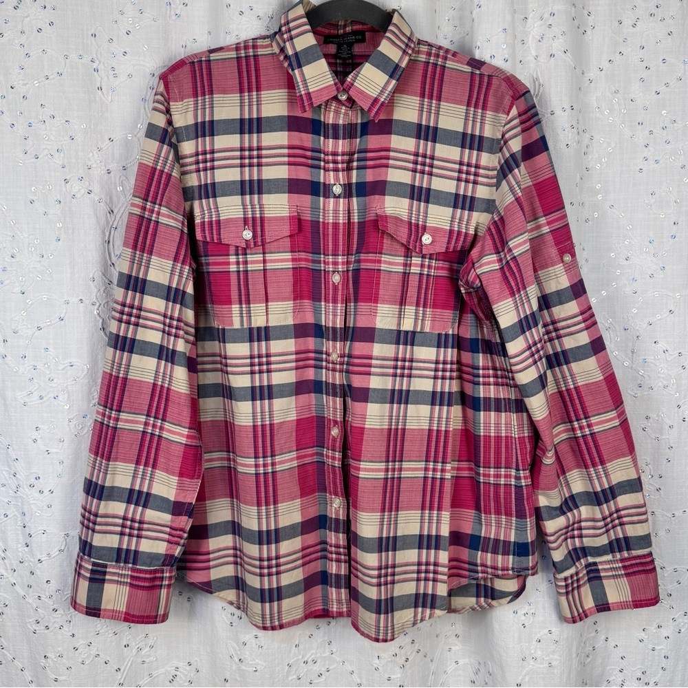 Lauren Jeans Co. Ralph Lauren Women’s Plaid Button-Up Shirt - XL